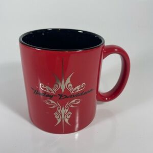 Harley-Davidson Red and Black Mug 2005 4” tall